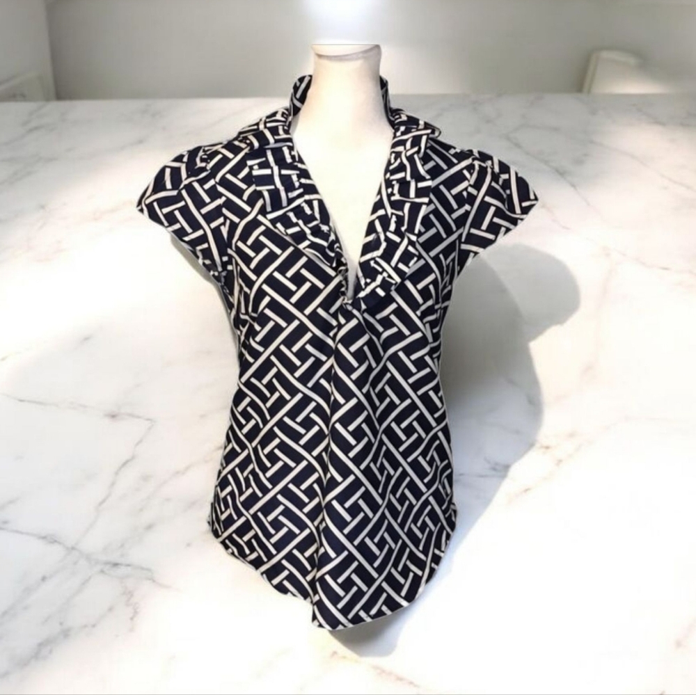 Elizabeth McKay Silk/Cotton Blend Top Size 2